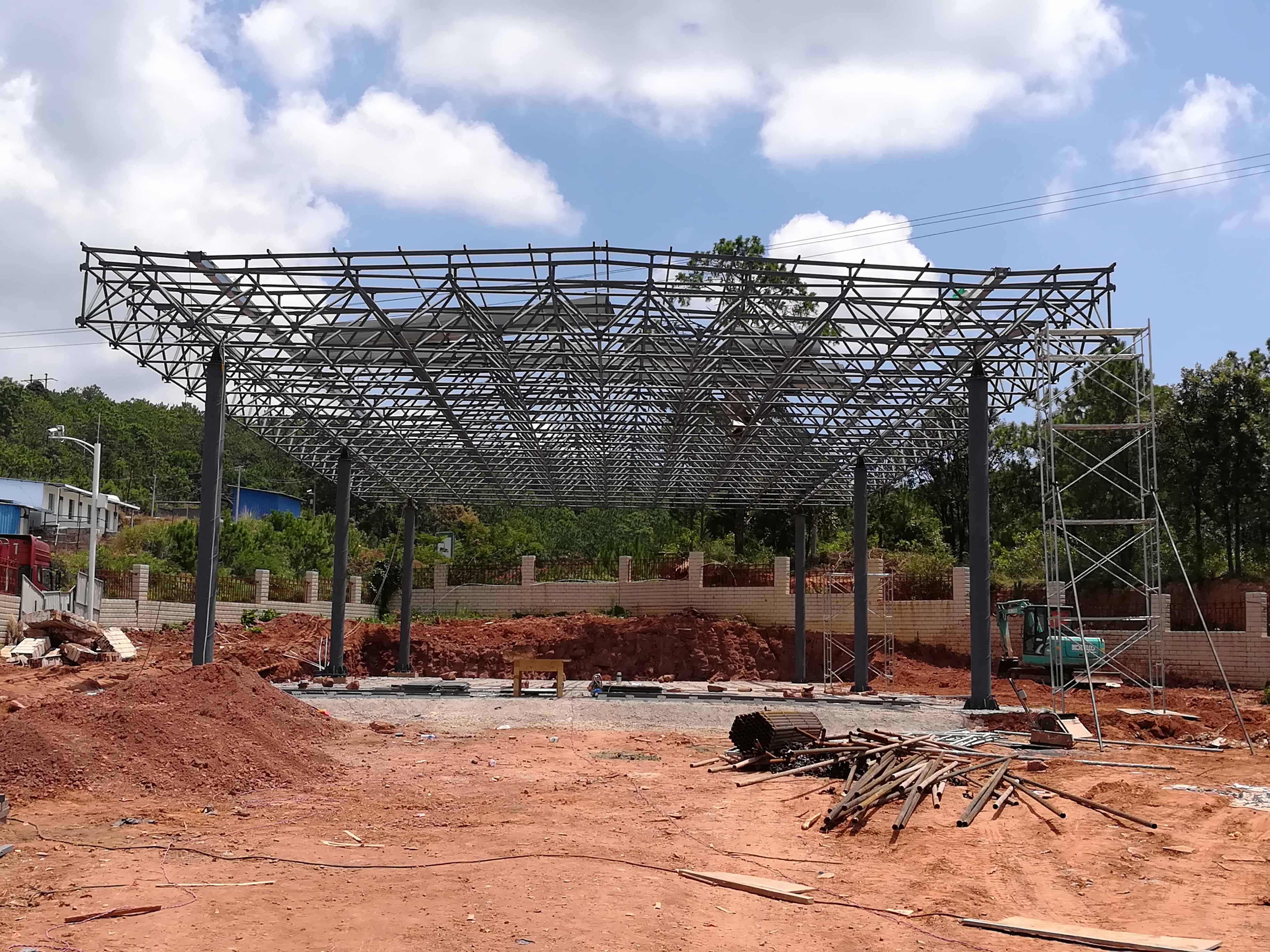 日喀则加油站网架屋面