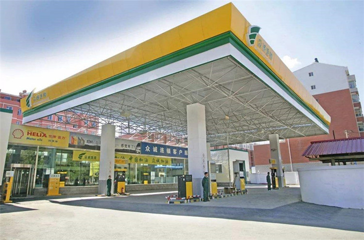 日喀则加气站钢结构网架案例7